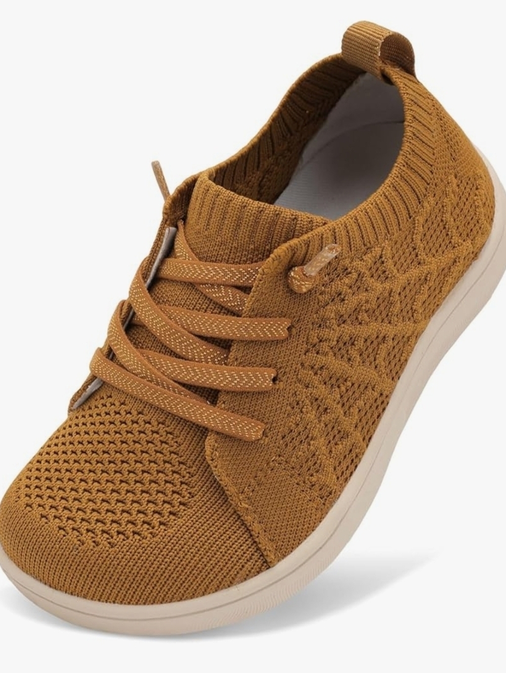 JOINFREE Barefoot Knit Toddler Sneakers | Brown | Size EU 28
